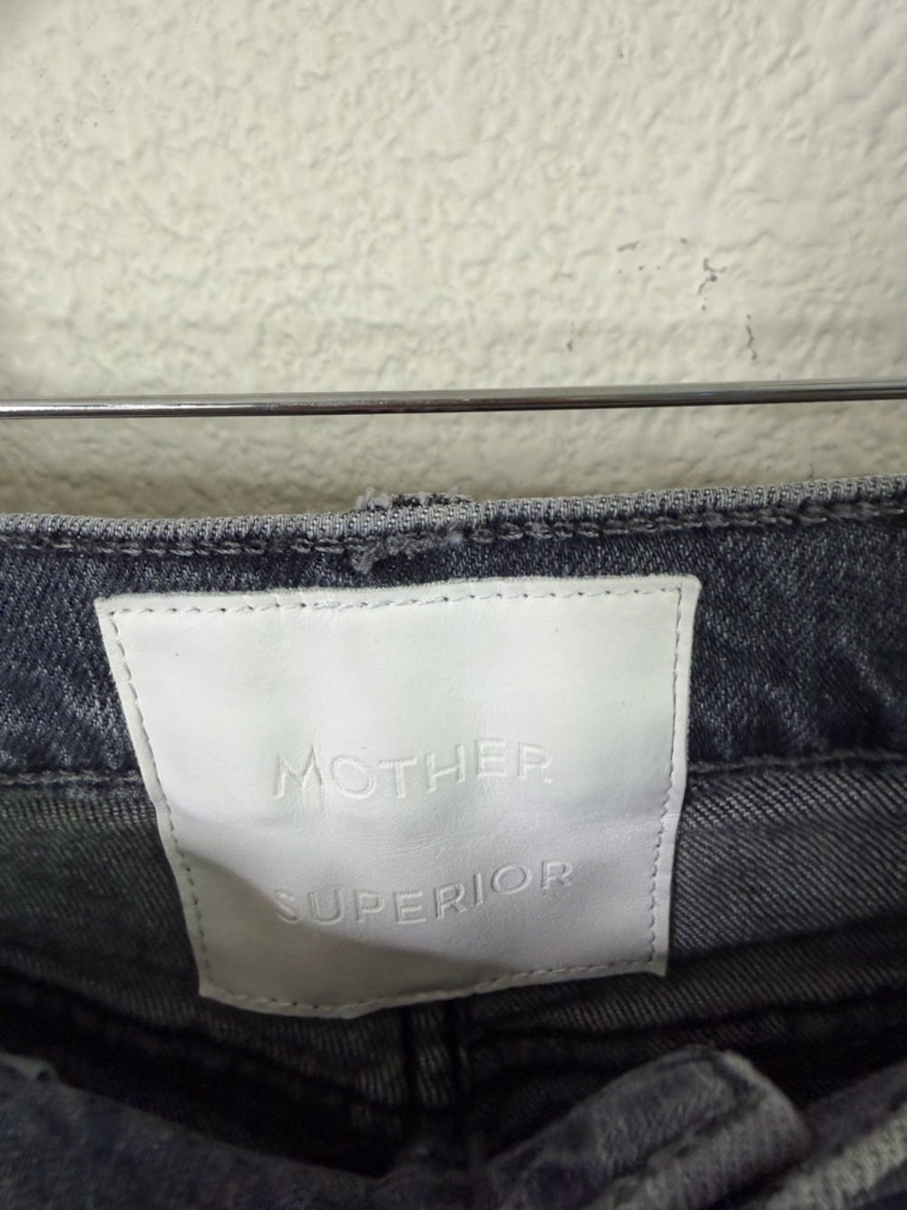 MOTHER Superior The Rambler Zip Flood Outta Sight Jeans In Charcoal Womens 27 - Picture 7 of 12